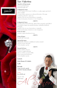 Green Park Ristorante San Valentino 2018